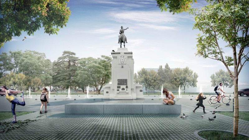 02-Plaza San Martin-Eje y monumento